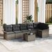 Maison Exclusive - Set van 7 kussens voor tuinbank, grijs, van polyrotan