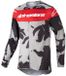 Alpinestars Racer Tactical Cast Gris Camo Mars Rouge MX Maillot - Taille M -