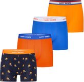 Happy Shorts Heren Boxershorts 4-Pack Oranje/Blauw WK2026 Holland - Maat M