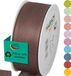 Halbach Seidenbänder Cadeaulint, breedte 40 mm, lengte 25 m, lint made in Germany, cadeaulinten in verschillende kleuren en breedten, perfect voor verpakking en decoreren, kleur: donkerbruin