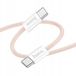 Hoco X104 USB-C naar USB-C Kabel 2m 60W - Roze