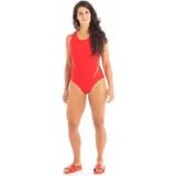 Squba zwembroek dames training, rood, S