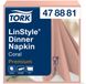 TORK LinStyle® Dinnerservet koraal 39 X 39cm 1 verpakking met 50 servetten
