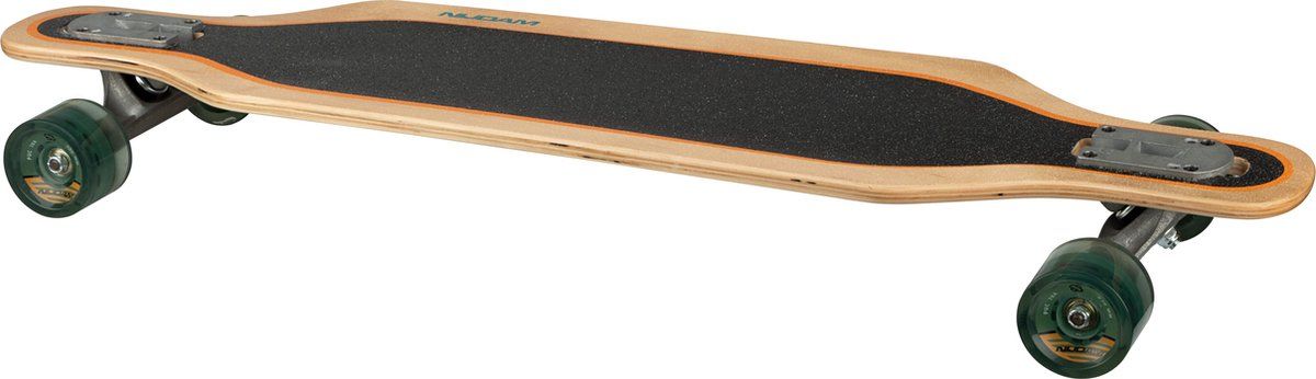 Nijdam Longboard Drop-Through 36" - Echo Coco - Groen/Oranje