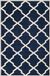 Safavieh Chatham Collectie CHT735 Vloerkleed, Handgetuft, Wol, Donkerblauw & Ivoor, 152 x 244 cm