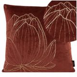 Eurofirany Decoratieve Kussenhoes Velours Blink19 45x45 - Baksteenrood