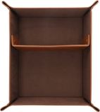 LONDO Lederen Dienblad Organizer - Praktische Opslag - voor Portemonnees, Horloges, Sleutels, Munten, Mobiele Telefoons en Kantoorapparatuur (Lichtbruin)