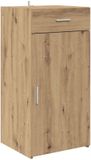 vidaXL Dressoir Artisanaal Eikenkleurig 40 x 93 cm Bewerkt Hout