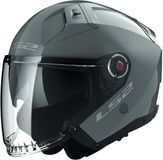 LS2 OF603 Infinity II Solid Nardo Grijs Jet Helm Maat L