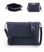 Omgoods - Sac bandoulière pour femme avec 3 compartiments et bandoulière réglable