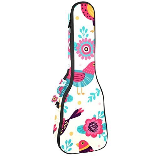 Mersov Concert Ukelele Rugzak, Heavy Duty Ukelele Case Bag Met Opslag Sopraan Concert Tenor Ukelele 10 Mm Gewatteerde Bagblack Sheepscreatief Menselijk Lichaam Vormde Parijs Eiffeltoren