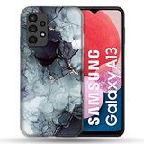 Beschermhoes Samsung Galaxy A13 Beschermhoes Marmer Textuur Grijs