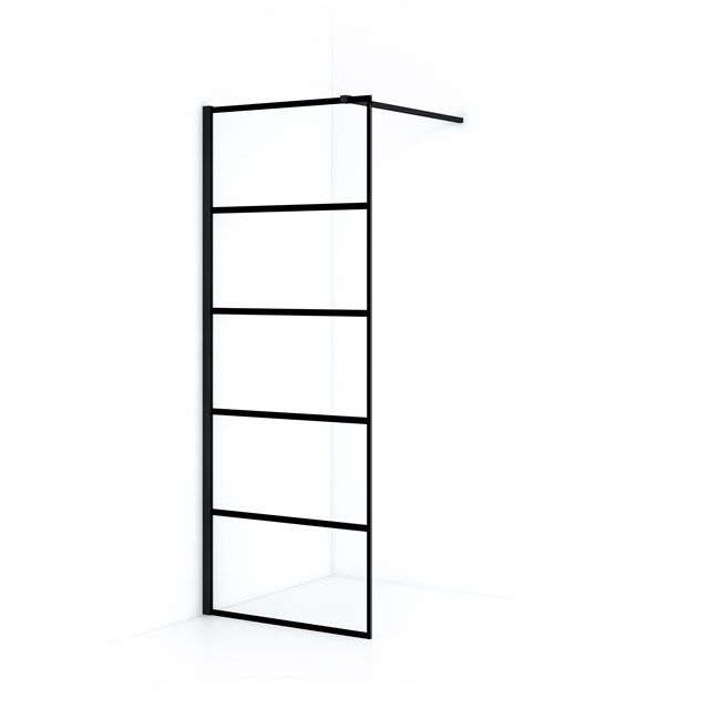 Maxaro Inloopdouche Diamond 80cm Zwart