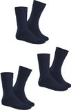 Hudson Unisex Sokken Donkerblauw Katoen 3 Paar Maat 35-38