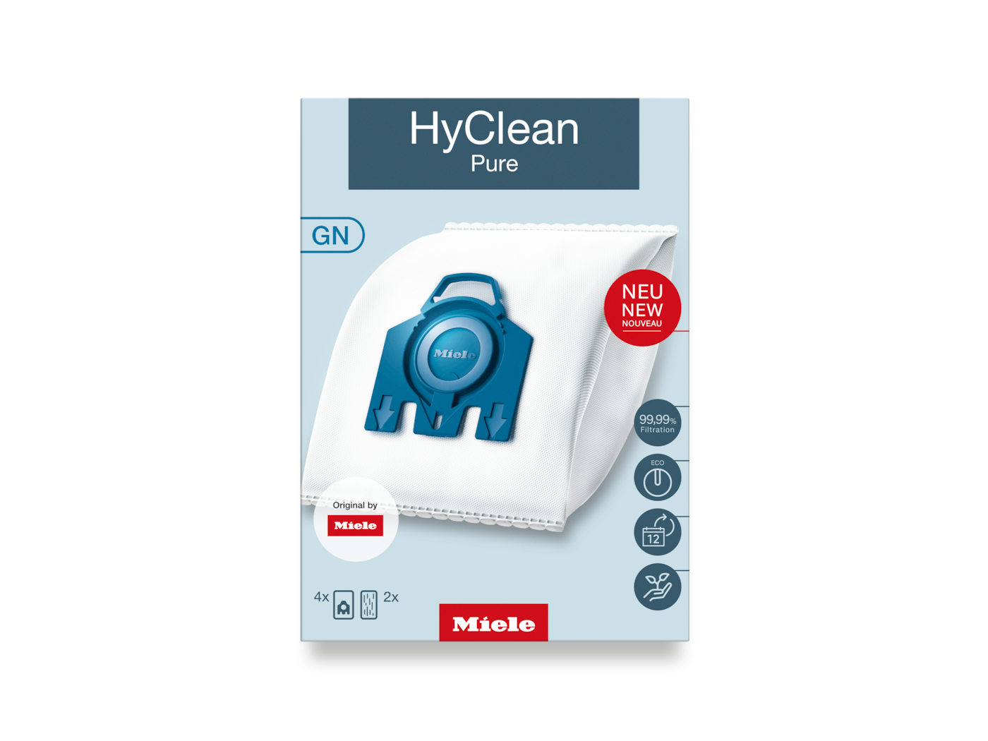 Miele GN HyClean Pure - Stofzuigerzakken - 4 stuks