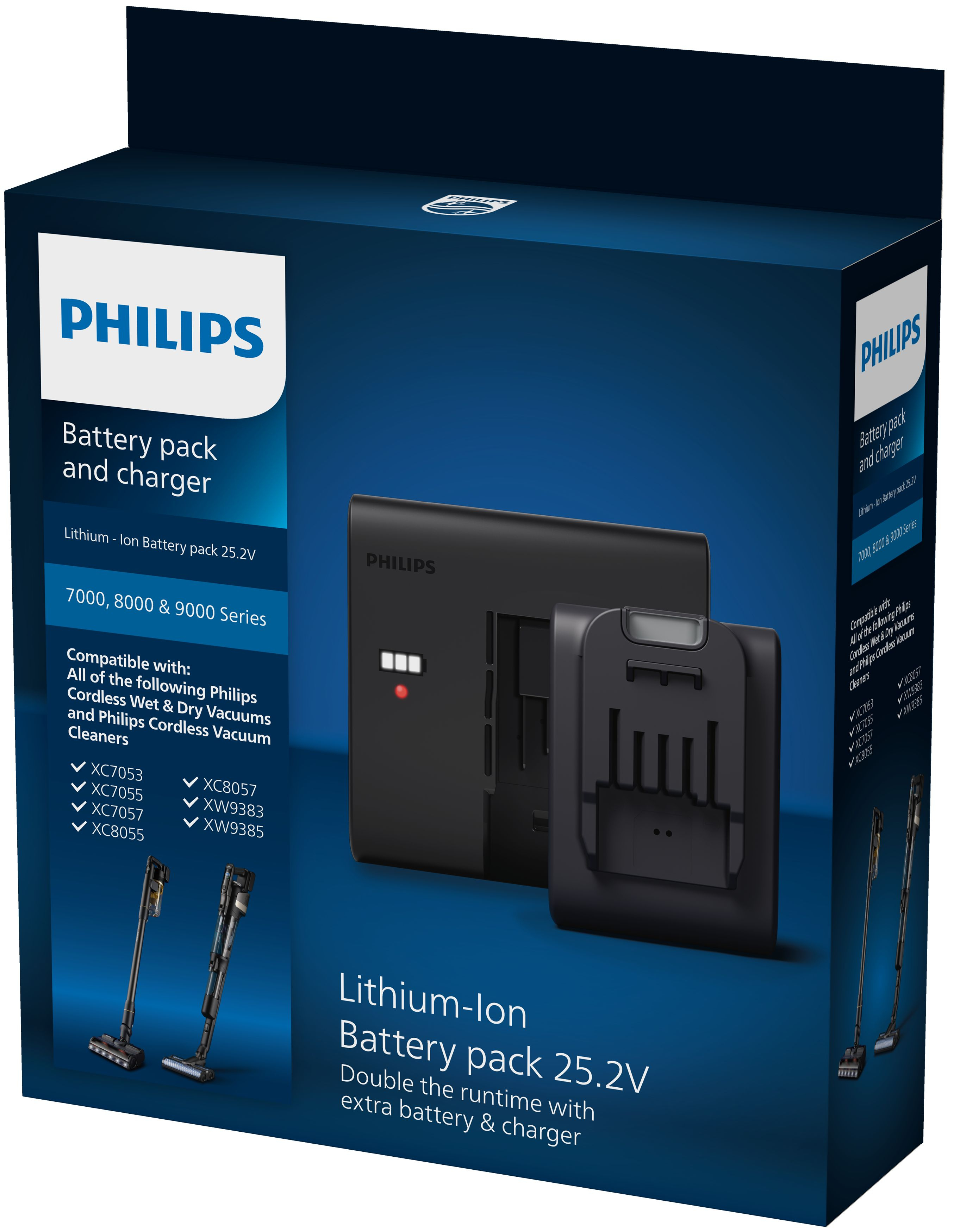Philips Battery pack and charger XV1797/01 Lithium-ionbatterij 25,2 V.