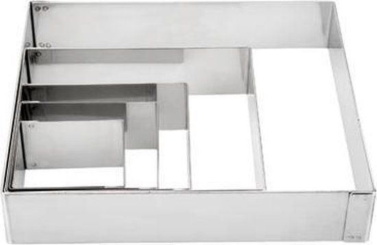 Lacor 68411 Cakevorm - Vierkant - 10 cm - 50 stuks