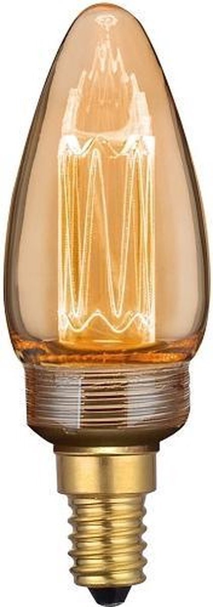 LT-Luce E14 2Watt Led Gold 35mm Ø incl. Stappen Dimmer