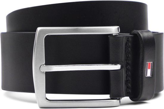 Tommy Hilfiger Denton Riem Zwart - Leer - Heren - Maat 95cm