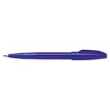 Pentel S520 Sign Pen viltstift met fijne acrylvezelpunt, blauw, 12 stuks