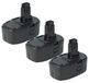 vhbw 3x batterie compatible avec Dewalt DC725KB, DC759KB, DC725KA, DC759KA, DC729KA, DC720KA, DC721KB, DC759, DC721KA outil (3000 mAh, Li-Ion, 18 V)