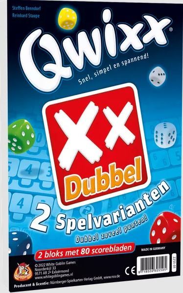 White Goblin Games Qwixx - Dubbel Scorebloks - 8718026305505