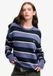 Superdry Oversized Gestreepte Trui Dames Mariner Navy Stripe Katoen/Polyester Maat 16
