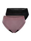 Schiesser 2PACK Rio Menstruatie onderbroekje - Schiesser Care Dames Onderbroek - zwart/mauve