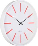 Karlsson Wandklok Arruga Retro - Helderrood - Ø40cm