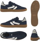 Kappa Authentic Parker Trainers Blauw Unisex Synthetisch/Textiel Rubber Maat 42