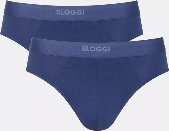 sloggi Men EVER Ease Brief 2P Heren Onderbroek - Blauw - XXL