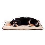 Ferplast Hondenkussen Grote Hond Double Face Krasbestendige en waterdichte stof, Warm Microfleece Hondenmatras Machinewasbaar op 30° 108 x 79 x 3,5 cm.Bruin