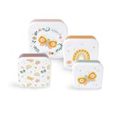 BEBE DOUCEUR Set van 4 uitschuifdozen 13/11,5/10/9 cm Fantasy Garden