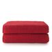 Fijalo Top Towel s - Plus - Grote badhanddoeken - badhanddoeken - 2 badhanddoeken - 70 x 140 cm - 100% katoen - granaat
