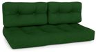 Beautissu ECO Style, 120x80x15 cm, vert foncé, set de 2, accessoires de jardin, adapté pour l'extérieur