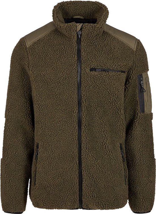 Brandit Ramble Teddy Fleece Jacket Heren Tussenseizoensjas - olijf - XXL