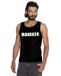 Bellatio Decorations Shoppartners Bv Manager tekst singlet shirt/ tanktop zwart heren M