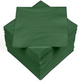 HEKU 100 effen servetten, 3-laags, 33 x 33 cm, donkergroen