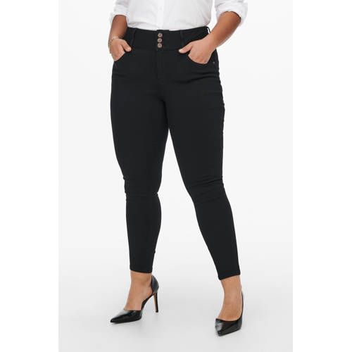 ONLY Carmakoma Caranna Cropped Skinny Jeans - Black