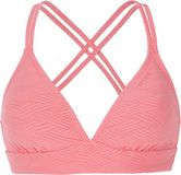 Protest Mixsupera 25 – Triangel bikini top Dames – Gestreept – Guava Pink – XL