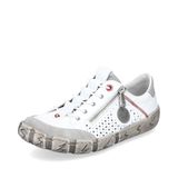 Rieker Dames Slippers Slip-On Casual Comfortabel Memory-Foam L0355-80 White