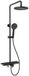 Aqualine Arona - Set de douche avec mitigeur, 3 jets, noir mat SL210B
