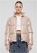 Urban Classics - Recycled Short Shiny Gewatteerd jack - S - Roze