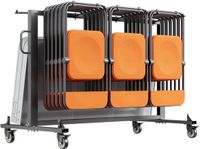 Vevor Opvouwbare Stoel Trolley Stoel Trolley 42 Stoelen Of 12 Tafels 181kg Laadvermogen