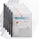 ARK A4 Portret Ring Binder Polypropyleen Popper Portemonnee met drukknoop - Helder [PK-5] - 36868