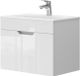 Vicco Meuble de salle de bain Stefanie Blanc 2 pièces