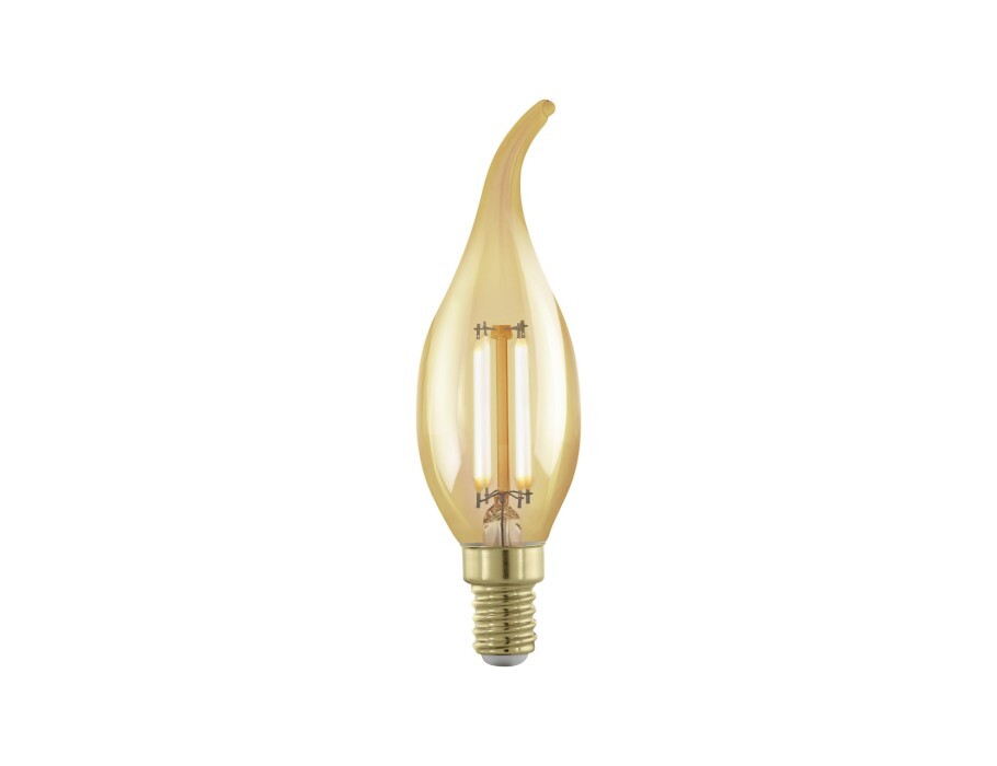 EGLO Ledlamp - Kaars met tip - E14 - 320 lm - Amber - 1700 K - Dimbaar