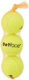 Petface Super tennisballen voor honden, gooien en halen, outdoor oefening, 3 pack