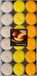 Conpax Candles Bougies parfumées - Mega pack - 36x - Arôme mangue-papaye - 4,5 heures de combustion