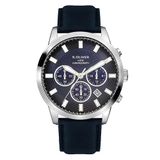 s.Oliver herenhorloge - 44 mm - analoge horloge met kwartswerk - Chronograph & 3 Zeiger - hoher Tragekomfort - 5 ATM waterdicht - krasbestendig